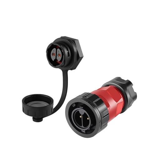 xuyuyan Verbesserter M20-Stecker, 2, 3, 4, 5, 7, 9, 12, 14-polig, IP68, wasserdicht, YM20-Drahtverbinder for die Schalttafelmontage(Plug round socket,7P) von xuyuyan