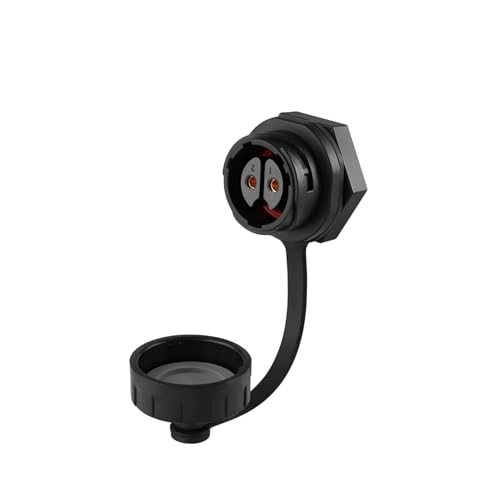 xuyuyan Verbesserter M20-Stecker, 2, 3, 4, 5, 7, 9, 12, 14-polig, IP68, wasserdicht, YM20-Drahtverbinder for die Schalttafelmontage(Round socket only,12P) von xuyuyan
