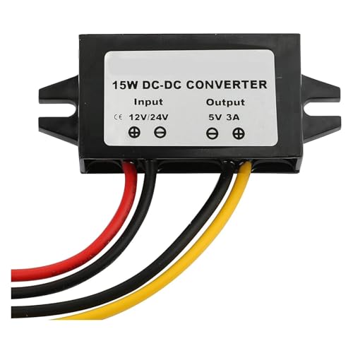 xuyuyan Wasserdichter 12V/24V auf 5V Konverter DC-DC Step Down Modul Netzteil USB-A Buchse/Typ C/Dual USB/offener Kabelanschluss(Open Wire) von xuyuyan