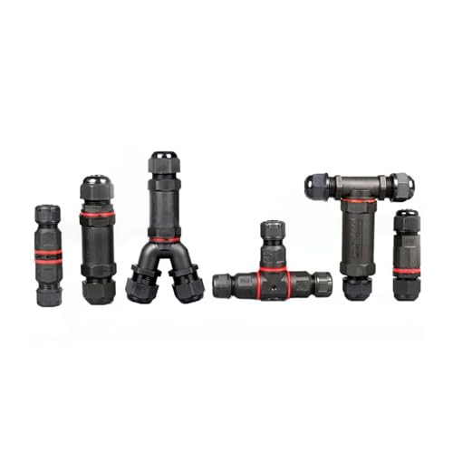 xuyuyan Wasserdichter IP68-Stecker, 2/3/4/5-poliger elektrischer Anschlussadapter, Drahtanschluss, Schraubstiftanschluss, LED-Licht-Außenanschluss(M25-3p) von xuyuyan
