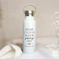 Edelstahl-Thermosflasche Lehrerin Personalisiert, Trinkflasche, Lehrer Geschenk, Abschiedsgeschenk Lehrerin, Schulschluss von xxxBESONDERSxxx