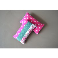 Lendenkissen Retro Punkte Patchwork, 2Er Set von xxxRedStitcHxxx