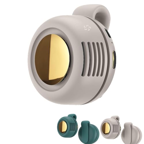 Tragbarer, leiser, flügelloser Mini-Ventilator for Anklipsen, verstellbare 3-Gang-Anklip-Hüftventilatoren, kleiner Wirbelwind-Anklip-Hüft-Halsventilator for draußen, auf Reisen und im Büro(White) von xywlmiegen