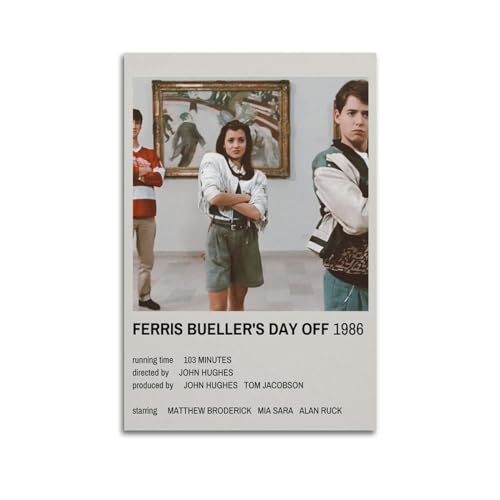 xze Ferris Bueller's Day Off Poster, Wandkunst, Leinwand, Poster, Raumdekor, 30 x 45 cm, ungerahmter Stil xze Ferris Bueller's Day Off Poster, Wandkunst, Leinwand, Poster, Raumdekor, 30 x 45 cm, ungerahmter Stil von xze