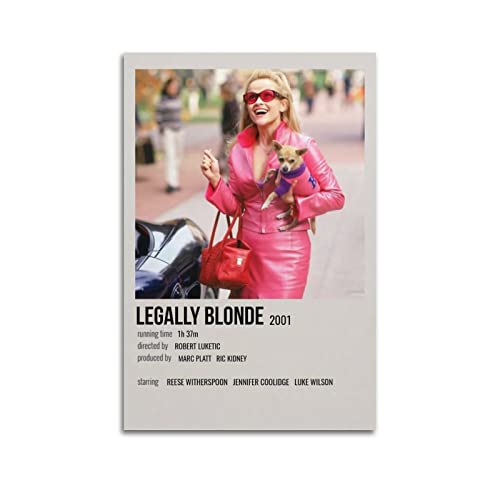 xze Legally Blonde Poster Zimmer Dekorative Leinwand Poster Ästhetischer Posterdruck Wandkunst Dekor Poster 40 x 60 cm Unrahmen von xze