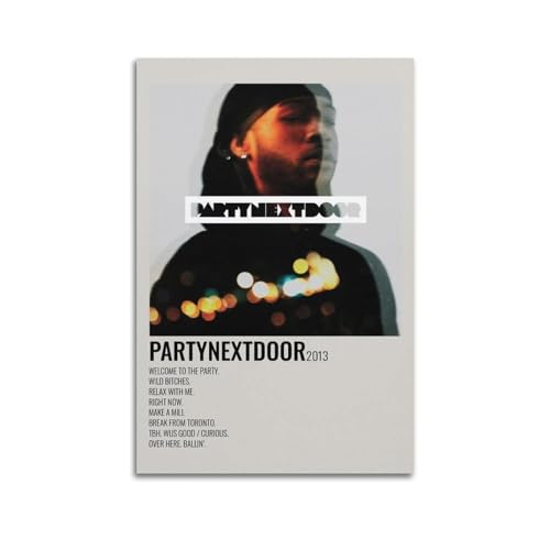 xze Partynextdoor Poster, Raumdekoration, auf Leinwand, ästhetischer Posterdruck, Wandkunst, Dekoration, Poster, 30 x 45 cm, ungerahmt von xze