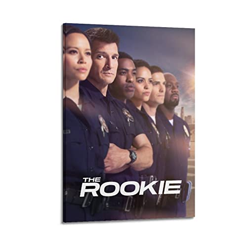 xze The Rookie TV-Serie Poster Zimmer Dekorative Leinwand Poster Ästhetischer Posterdruck Wandkunst Dekor Poster 30 x 45 cm Rahmen Stil von xze