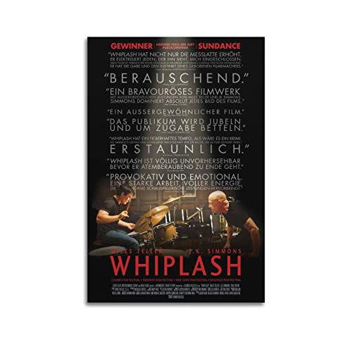 xze Whiplash Filmposter Zimmer Dekorative Leinwand Poster Ästhetisches Poster Druck Wandkunst Dekor Poster 40 x 60 cm Unrahmen von xze