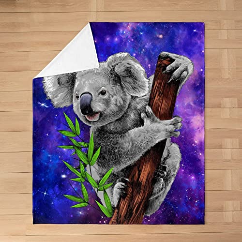 Kuscheldecke Koala Flanell Fleecedecke 150x200, 3D Tier Wohndecke Kind Sofadecke Couchdecke Tagesdecke Flauschig Weiche Mikrofaser, für Bett & Sofa von Bedsure