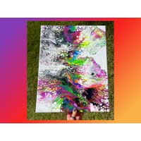 Endeavor - Original 18x14 "Uv Reactive Neon Regenbogen Wandkunst von y0ungLunatic