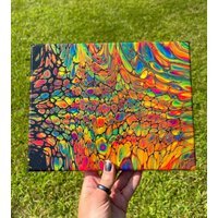 8x10 Oasis - Uv Reactive Neon Acryl Auf Leinwand von y0ungLunatic