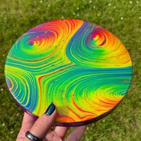 Dimension Hopping 8" Original Acryl Auf Holz Leinwand von y0ungLunatic