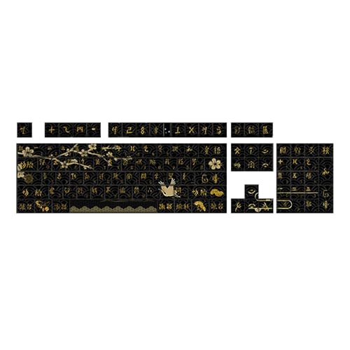 108 Keys/Set Dawns Theme Dye Sublimations Keycap PBTs Original Height Keycaps For Mechanical Keyboards von yabaikekeji