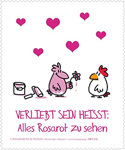 Rannenberg & Friends Reinigungstuch Brillenputztuch Hühner: rosarot sehen, Microfasertuch Reinigungstücher Brillenputztücher Tücher Hahn Huhn Rannenberg & Friends Reinigungstuch Brillenputztuch Hühner: rosarot sehen, Microfasertuch Reinigungstücher Brillenputztücher Tücher Hahn Huhn von Rannenberg & Friends