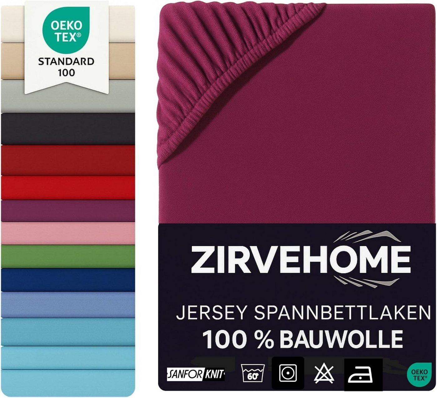 yadetextil Spannbettlaken Topper 180x200 cm - 200x200 cm Spannbettlaken Topper 100% Baumwolle, Jersey, Gummizug: Rundumgummi, (1 Stück), Topper Spannbettlaken 180x200 - 200x200 cm. Bordeaux von yadetextil