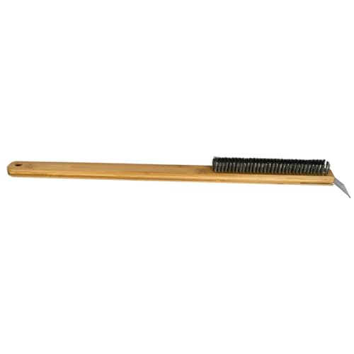 Pizzaofen Bürste & Scraper Set - Edelstahlspatel, Kratzfeste Messingborsten Mit Messingbürste, Reinigungsbürste Mit Schaber Für Ofenreinigung Pizzaofen Bürste & Scraper Set - Edelstahlspatel, Kratzfeste Messingborsten Mit Messingbürste, Reinigungsbürste Mit Schaber Für Ofenreinigung von yakermur