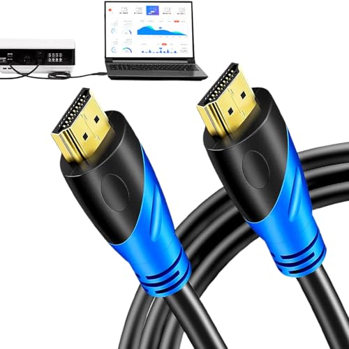 yakermur 4K-Kabel | Adapter für Fernseher, Hochgeschwindigkeitskabel 4 K HD, kompatibel mit Desktop-PCs, Laptops, Spielkonsolen und Projektoren yakermur 4K-Kabel | Adapter für Fernseher, Hochgeschwindigkeitskabel 4 K HD, kompatibel mit Desktop-PCs, Laptops, Spielkonsolen und Projektoren von yakermur