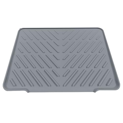 yakermur Abtropfmatte aus Silikon für Geschirr – hitzebeständige Abtropfmatte für Arbeitsplatte – hygenisch schnell trocknend für Geschirr mit Drainage yakermur Abtropfmatte aus Silikon für Geschirr – hitzebeständige Abtropfmatte für Arbeitsplatte – hygenisch schnell trocknend für Geschirr mit Drainage von yakermur