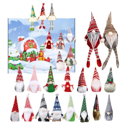 yakermur Adventskalender | 24 Sammelbare Wichtel-Figuren Dekorationen | Plüschige Schwedische Tomte Puppen Mit Weihnachtsmotiven | Für Frauen, Männer, Erwachsene, Jugendliche & Kinder yakermur Adventskalender | 24 Sammelbare Wichtel-Figuren Dekorationen | Plüschige Schwedische Tomte Puppen Mit Weihnachtsmotiven | Für Frauen, Männer, Erwachsene, Jugendliche & Kinder von yakermur