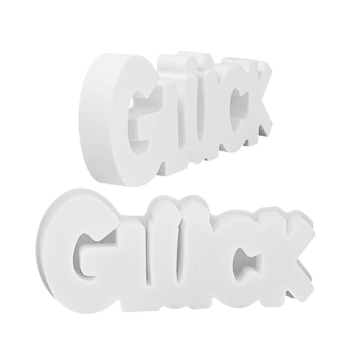 yakermur Alphabet-Form – Deutsche Buchstabenformen für Zement, Silikon, antihaftbeschichtet, wiederverwendbar, für Gipsdekoration, Handwerk und Innendekoration von yakermur