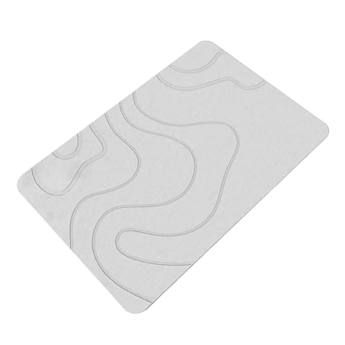yakermur Bad-Trockensteinmatte, Kieselgur-Stein-Badematte - Toilettenfußmatte,Wasserabsorbierende, Waschbare von yakermur