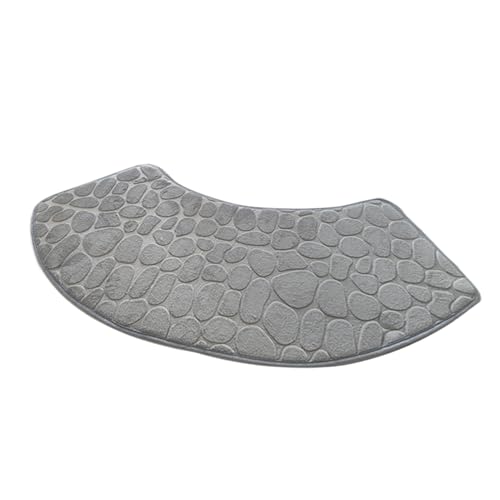 yakermur Badematte,Superweiche Badezimmer Fußmatten Kurvig - Rutschfester Waschbarer Teppich Wohndekor Duschsicherheit - Für Wohnung Eingang Badewanne Küche Schlafzimmer von yakermur