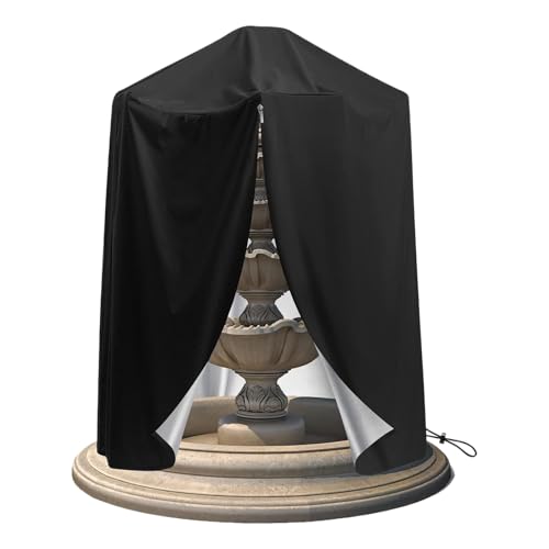 yakermur Brunnenschutz,Winterabdeckung - Wasserdichter Windfester Schutz Mit Verstellbarem Zugschnur Für Saisonale Lagerung Kaltwetter Garten Terrasse Teich von yakermur