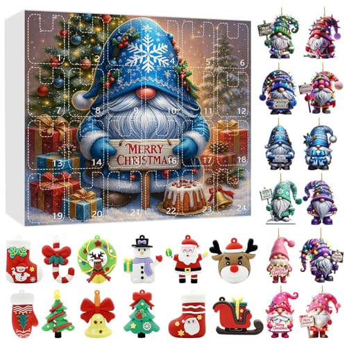 yakermur Calendar Advent | 24 Tage Urlaub Adventskalender | Figuren Deko Für Jugendliche Erwachsene | Tägliche Familienaktivität Hausunterricht Feiertagsparty von yakermur