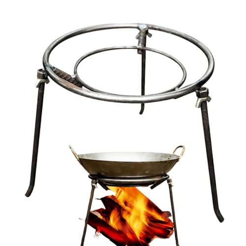 yakermur Camping Dreibein | Dreieckiger Kochgestellständer - Zusammenklappbares Tragbares Dreibein Für Camping Angeln Wandern Kochbedarf von yakermur