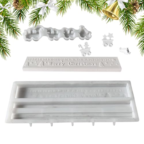 yakermur Christmas Silicone Form, Weihnachts Countdown Silikon Gießform, Wiederverwendbare Einfache Entformung Handwerkswerkzeug Für Weihnachtsfest Anfänger Und Profis yakermur Christmas Silicone Form, Weihnachts Countdown Silikon Gießform, Wiederverwendbare Einfache Entformung Handwerkswerkzeug Für Weihnachtsfest Anfänger Und Profis von yakermur