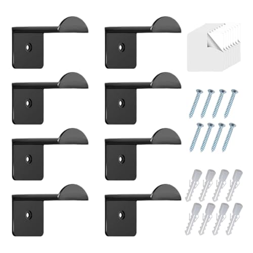 yakermur Cowboy Hat Haken für Wandkleber, Huthaken für Wandklebeband, Display des Hut-Organizers mit 2,8 Zoll doppelseitigem Klebeband für Zuhause, Organizer 8 x von yakermur