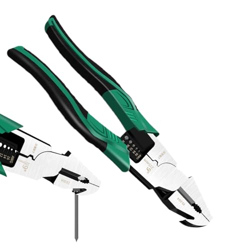 yakermur Drahtschneider – Zange für Kabel, Multifunktionsschere, Abisolierer, Crimper, Nagelabzieher für Elektriker, Basteln, Reparatur von Schmuck yakermur Drahtschneider – Zange für Kabel, Multifunktionsschere, Abisolierer, Crimper, Nagelabzieher für Elektriker, Basteln, Reparatur von Schmuck von yakermur