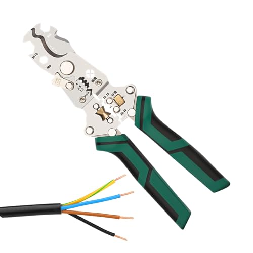 yakermur Drahtzange, Abisolierzange, zusammenklappbare Elektriker zum Entwickeln des Drahtes | Multifunktionale professionelle Handausrüstung erhöht die Arbeitsgeschwindigkeit yakermur Drahtzange, Abisolierzange, zusammenklappbare Elektriker zum Entwickeln des Drahtes | Multifunktionale professionelle Handausrüstung erhöht die Arbeitsgeschwindigkeit von yakermur