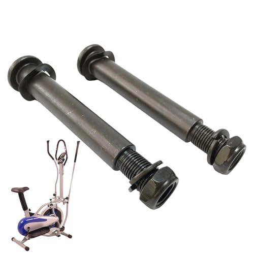 yakermur Elliptisches Hardware-Set, Fahrradschlossstifte, 2 x robuste schwarze Schrauben für Ellipsentrainer, Ersatzteile für Heimtrainer, Fahrradbeschläge von yakermur