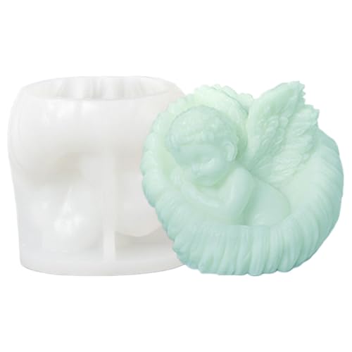 yakermur Engelsform Kerzenform Gipsform Kleine Engel Gips Form Niedliche Engel Silikon Kerzenform Handgemachte Aromatherapie Home Craft Dekoration von yakermur