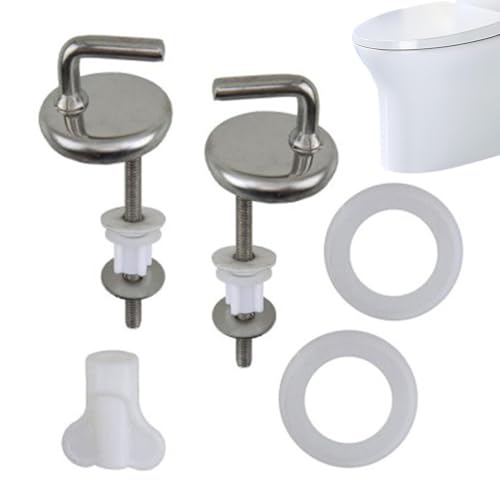 yakermur Ersatz Toilettendeckelscharniere Toilettendeckelscharnier Edelstahl Toilettendeckel-Scharniere Scharniere Scharniere Toilettendeckel Scharniere Reparaturset von yakermur