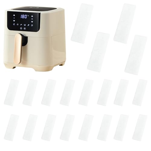 yakermur Filter für Luftfritteusenkorb – Filter für Luftfritteusenkorb | 20 Stück Topfeinsätze 6 Liter für Backofen, Grill, Dampfgaren und Grill von yakermur