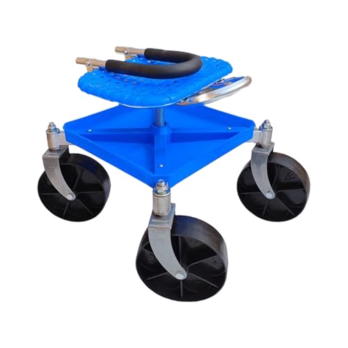 yakermur Gartenhocker mit Rollen, Gartenroller mit Lenkgriff und Werkzeugablage | höhenverstellbar für die Größe Umpflanzen yakermur Gartenhocker mit Rollen, Gartenroller mit Lenkgriff und Werkzeugablage | höhenverstellbar für die Größe Umpflanzen von yakermur