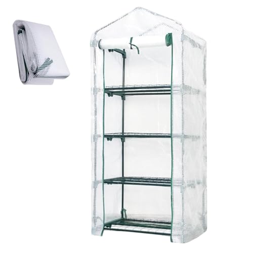 yakermur Gewächshausabdeckung für Hochgarten | Gewächshausplane aus PVC – UV-Schutz, für Garten, Terrasse, Balkon, Außenbereich von yakermur