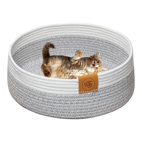 yakermur Haustier Katzenbett Haustierbett Katzenbettchen Katzenkörbchen Katzennest Katzenkorb Klein Waschbar Baumwolle Warm Hundebett Korb Geflochten, Bett Für Katzen, Schlafplatz Liegeplatz Bettchen yakermur Haustier Katzenbett Haustierbett Katzenbettchen Katzenkörbchen Katzennest Katzenkorb Klein Waschbar Baumwolle Warm Hundebett Korb Geflochten, Bett Für Katzen, Schlafplatz Liegeplatz Bettchen von yakermur