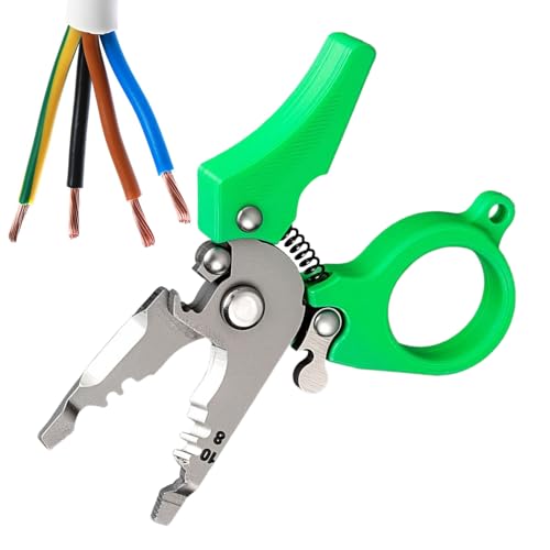 yakermur Kabelabisolierzange, Multifunktion Mini Kabelabisolierer Schneider, Werkzeug zum Schneiden Abisolieren Crimpen Wickeln Klemmensetzen Scheren Abmanteln Kurzen yakermur Kabelabisolierzange, Multifunktion Mini Kabelabisolierer Schneider, Werkzeug zum Schneiden Abisolieren Crimpen Wickeln Klemmensetzen Scheren Abmanteln Kurzen von yakermur