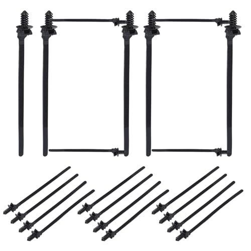 yakermur Kabelbinder | 100 Kabelbinder | Verriegelbare Klemme, verstellbar und wiederverwendbar für Organisation zu Hause und Basteln im Innenbereich von yakermur