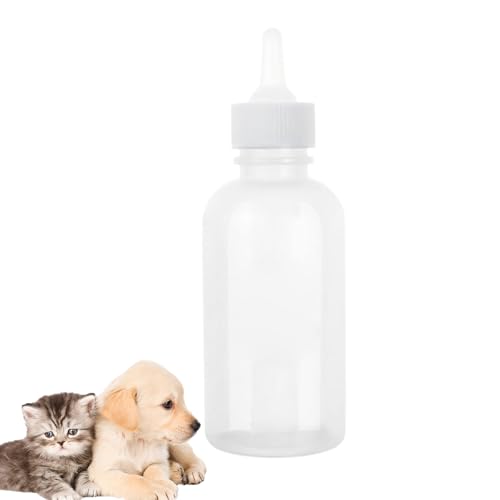 yakermur Kätzchen Milchflasche - Flaschenaufzucht Set Für Kätzchen | 120 Ml Weiche Trinkflasche Für Katzen Welpen Hamster Camping Reisen Auto Zu Hause von yakermur