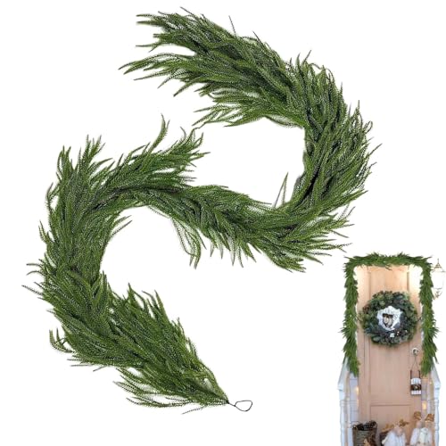 yakermur Künstliche -Kieferngirlande, künstlicher - – festliche Dekoration, , Wand, Kamin, Geländer, Treppe, Tisch, Party yakermur Künstliche -Kieferngirlande, künstlicher - – festliche Dekoration, , Wand, Kamin, Geländer, Treppe, Tisch, Party von yakermur