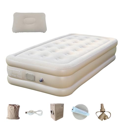yakermur Mattress aufblasbares Camping-Luftbett für Zelte | Selbstaufblasendes Mattress – tragbare Luftmatte mit luxuriösem Schlafpolster von yakermur