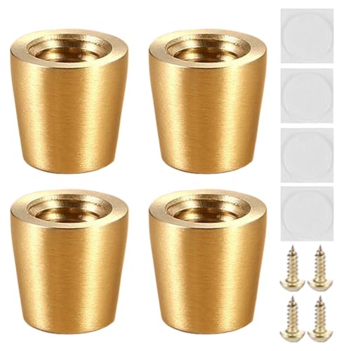 yakermur Möbelbeine,4 Stück Kommodenbeine | Robuste rutschfeste Möbelfüße Für Stuhl Nachttisch Schrank Küche Kommode von yakermur