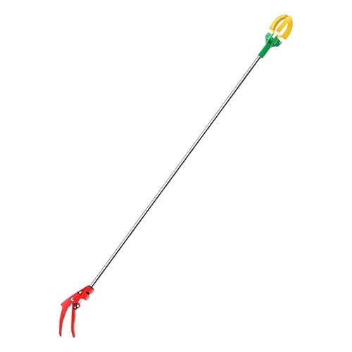 yakermur Obstpflücker Teleskopgriff Fruchtpicker Mit Stofftaschenhalter Und Schnüre Aufbewahrungstasche Schnur-Aufbewahrungstasche, Kirschpflücker Zum Ernten Von Früchten Hohen Orten von yakermur