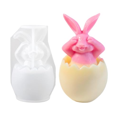 yakermur Ostern Gießformen Kaninchen Silikonform | 3D Osterei Kaninchen Silikonform | Tragbare Kerzenherstellung Form, Aromatherapie Form, Formen yakermur Ostern Gießformen Kaninchen Silikonform | 3D Osterei Kaninchen Silikonform | Tragbare Kerzenherstellung Form, Aromatherapie Form, Formen von yakermur