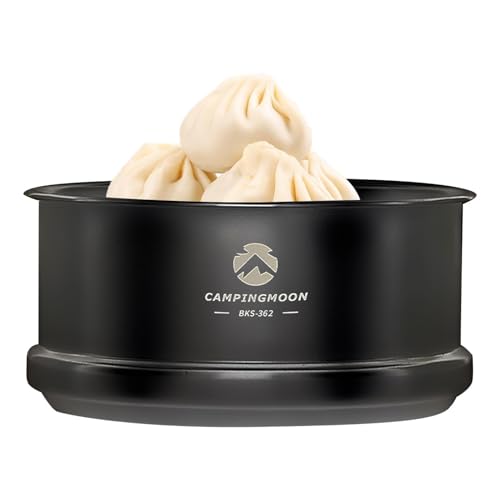 yakermur Small Steamer Sweare Dampftopf zum Kochen von Tamales - Wiederverwendbarer tragbarer Vorratstopf | Multifunktionale Camping-Träger für Wandern, Picknick, Outdoor, Outdoor, von yakermur