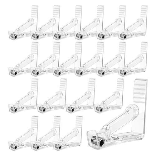 yakermur Tischdecken Clips | 20 Stück Tischdecken Clips für Outdoor Tische,Windfeste Abdeckklammern für Restaurant Familienfeier Hochzeit Geburtstag Weihnachten Indoor von yakermur